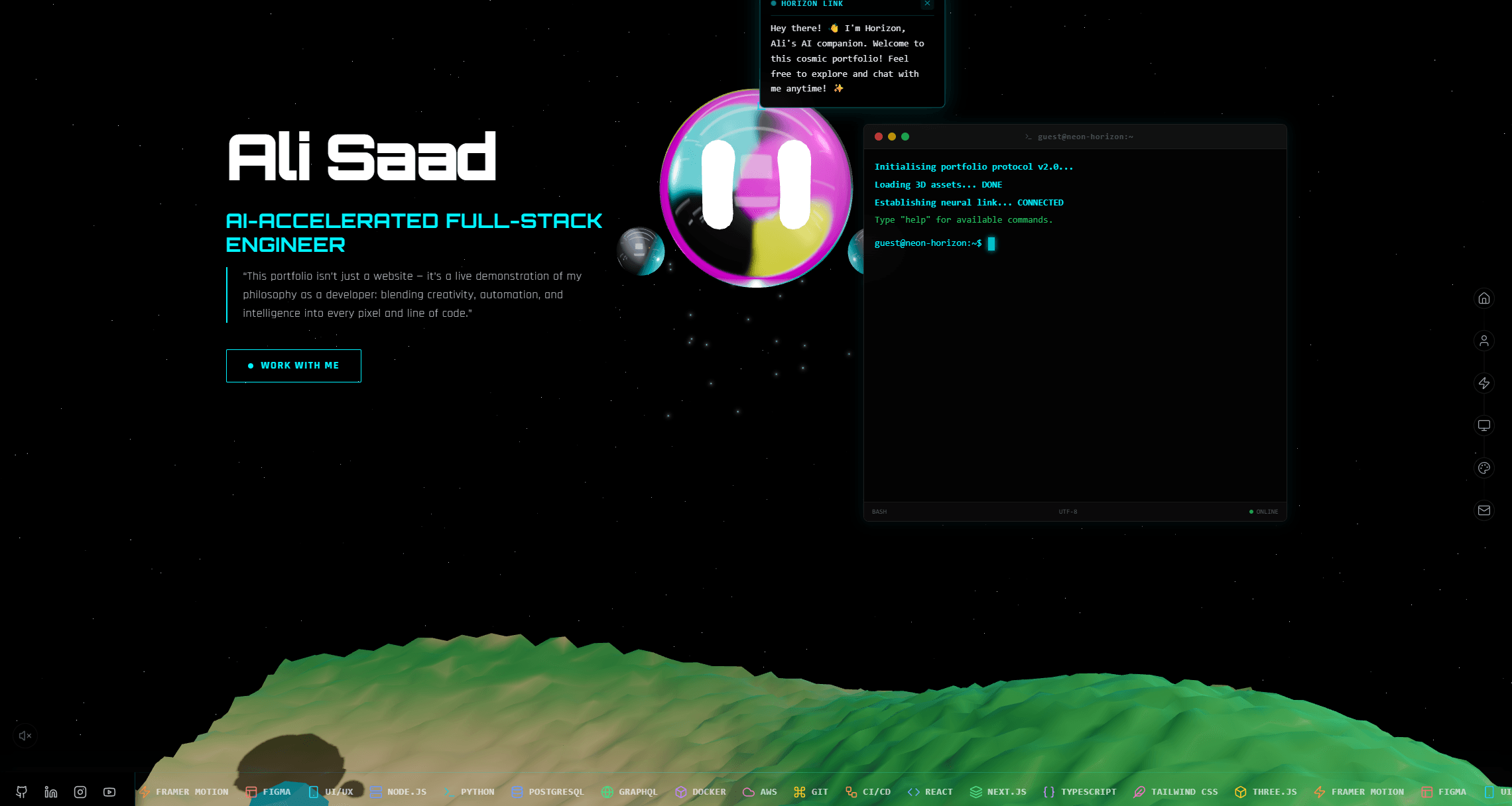 3D Portfolio Experience